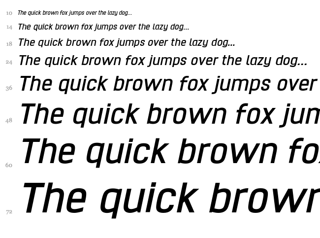 Hurufo & Numero font waterfall
